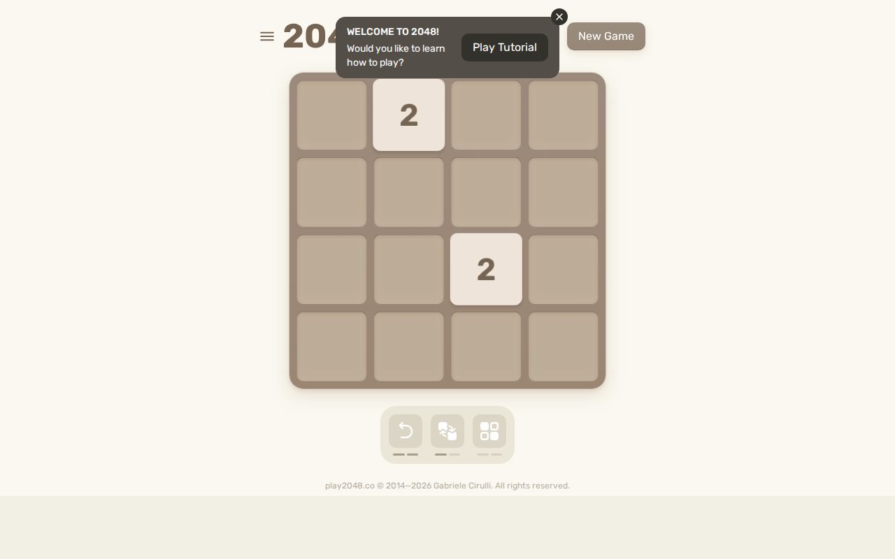 Screenshot of 2048