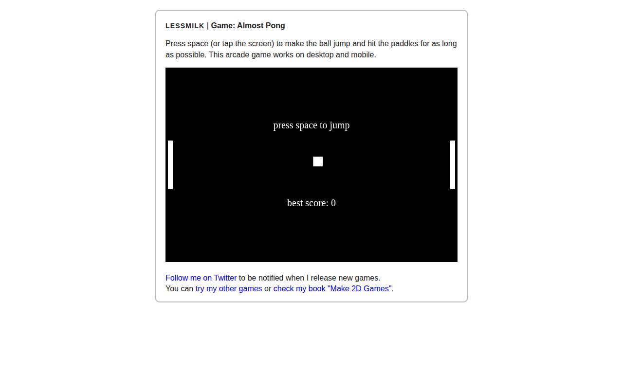 Screenshot of Almost Pong