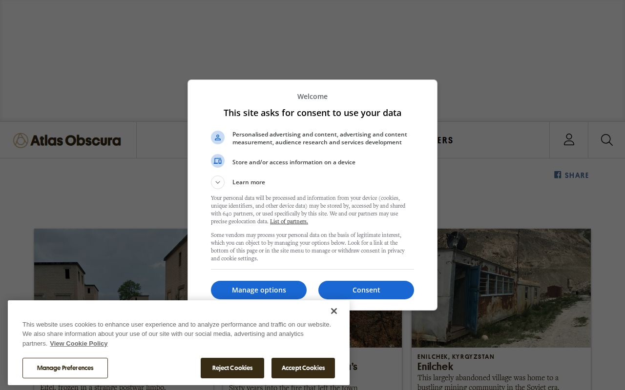 Screenshot of Atlas Obscura - Abandoned