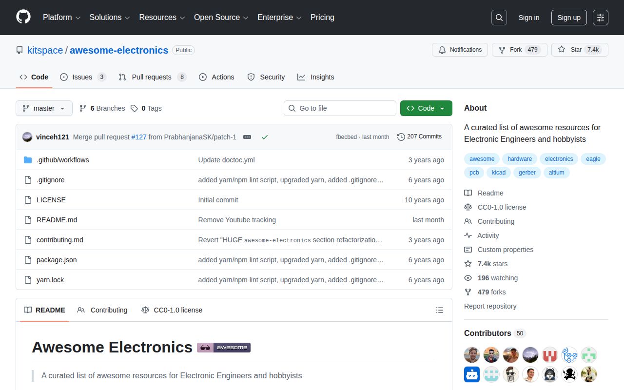 Screenshot of Awesome Electronics