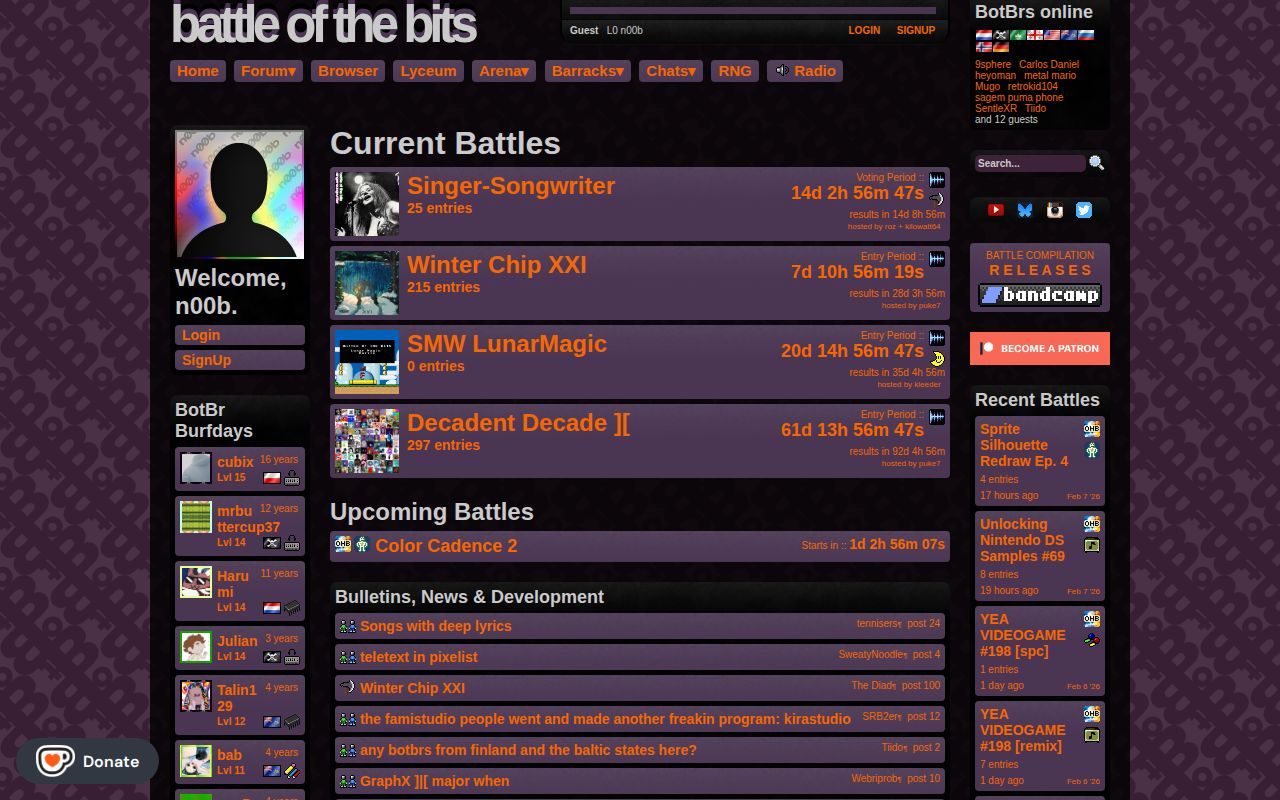 Screenshot of Battle of the Bits