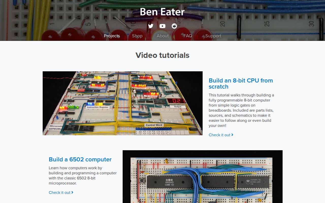 Screenshot of Ben Eater