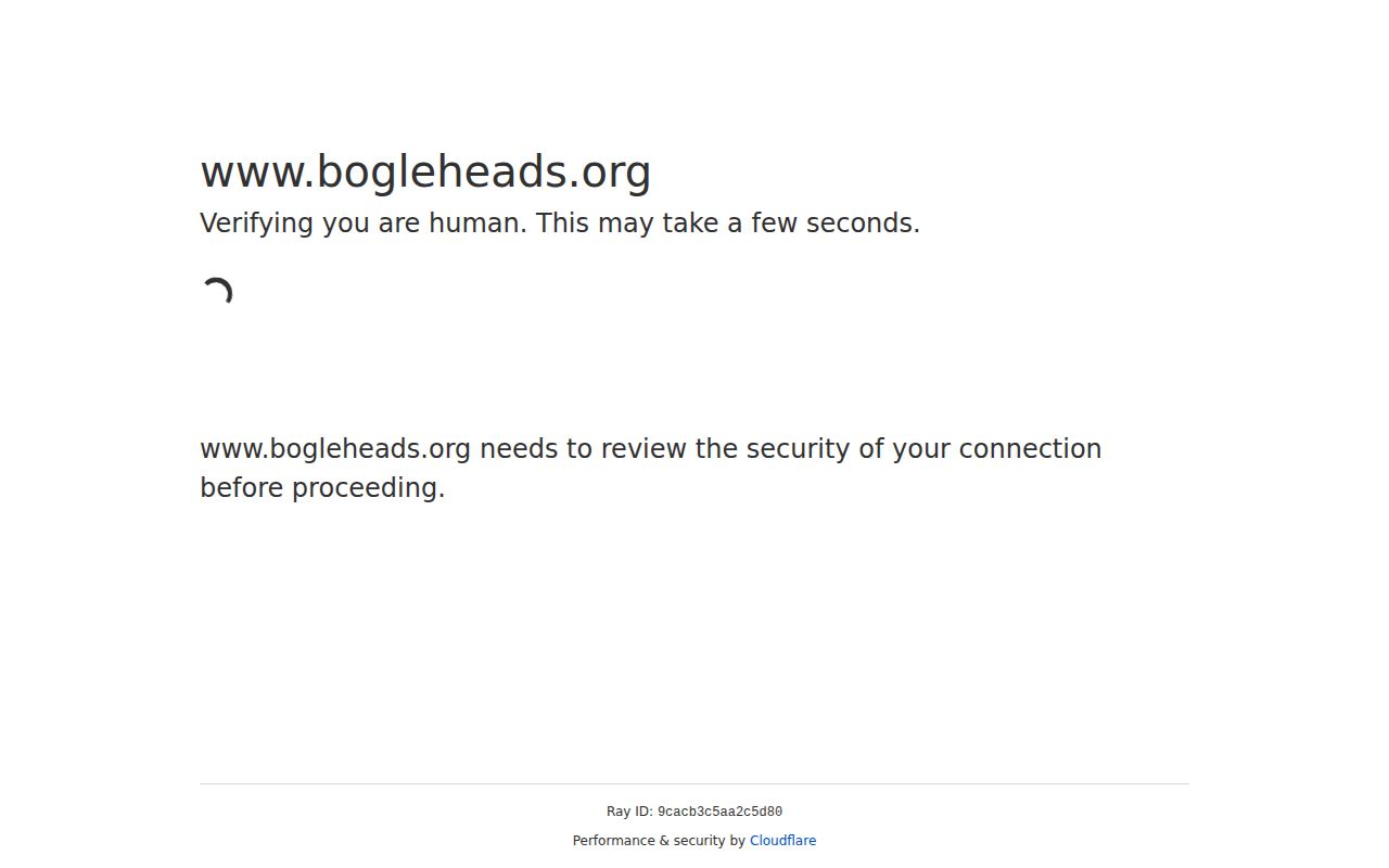 Screenshot of Bogleheads