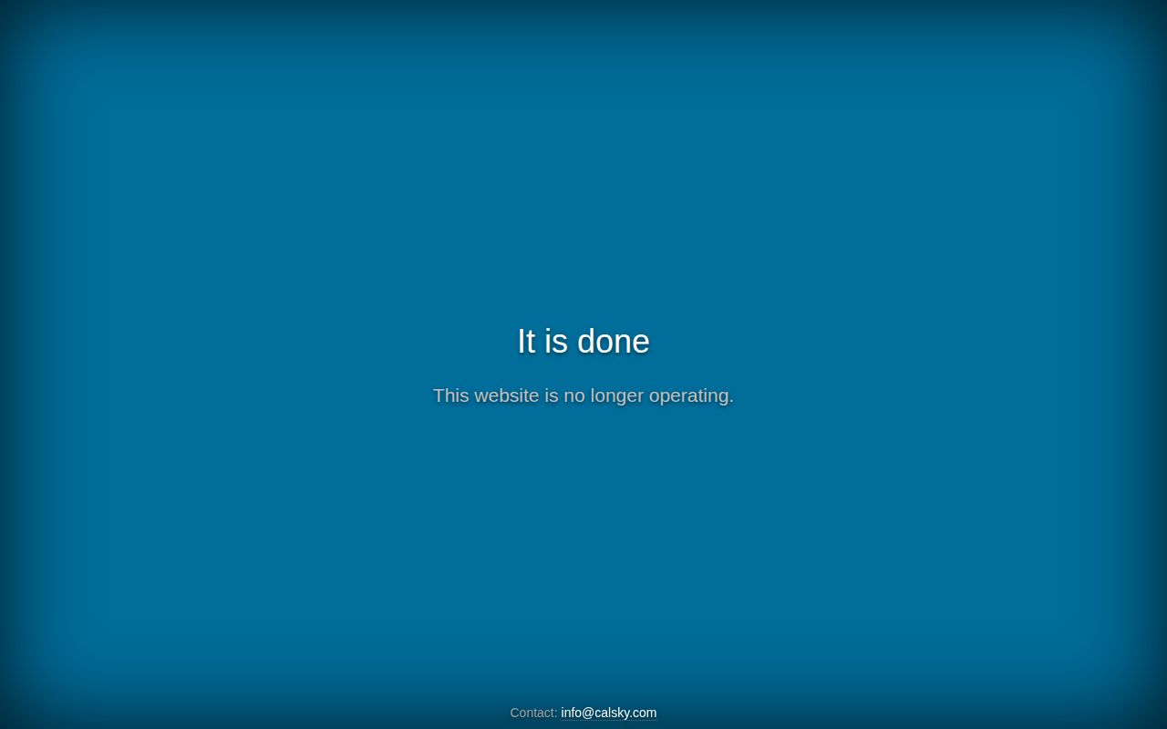 Screenshot of CalSky