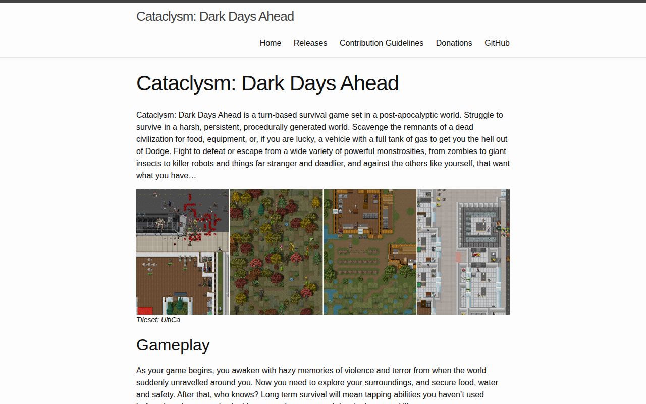 Screenshot of Cataclysm: Dark Days Ahead