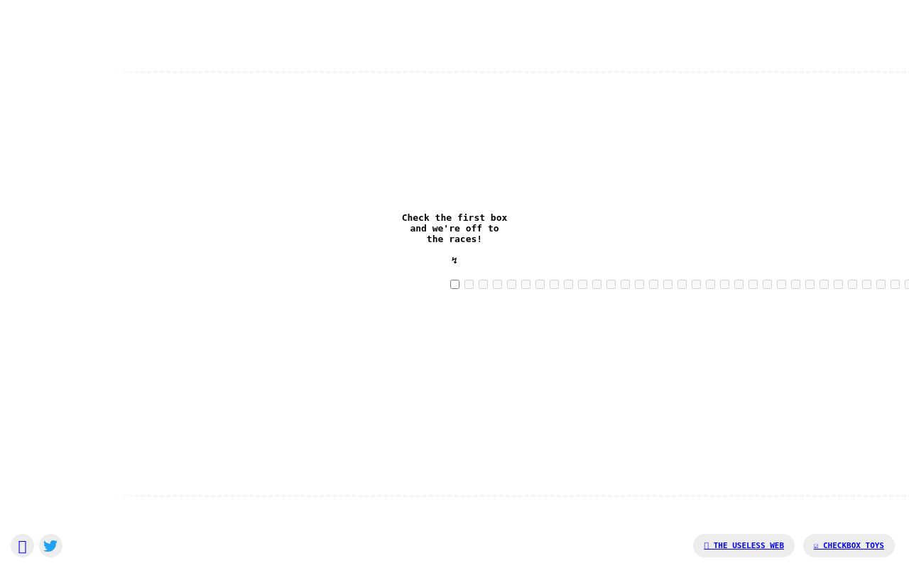 Screenshot of Checkbox Race