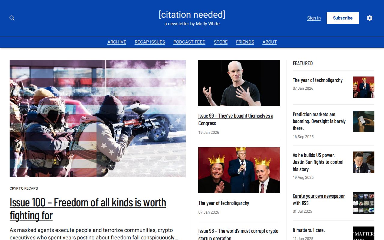 Screenshot of Citation Needed