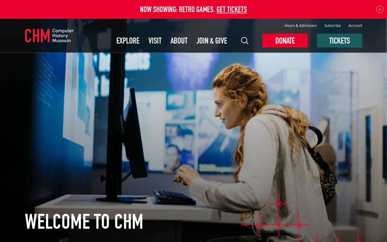 Screenshot of Computer History Museum