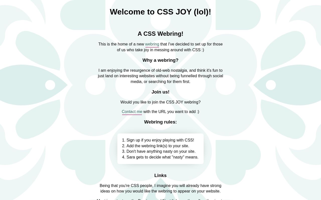 Screenshot of Computer Science Webring