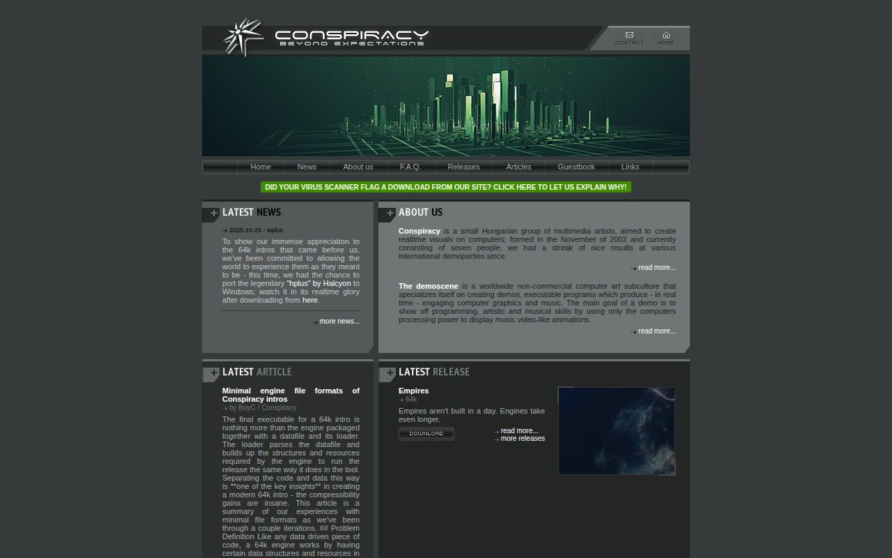 Screenshot of Conspiracy