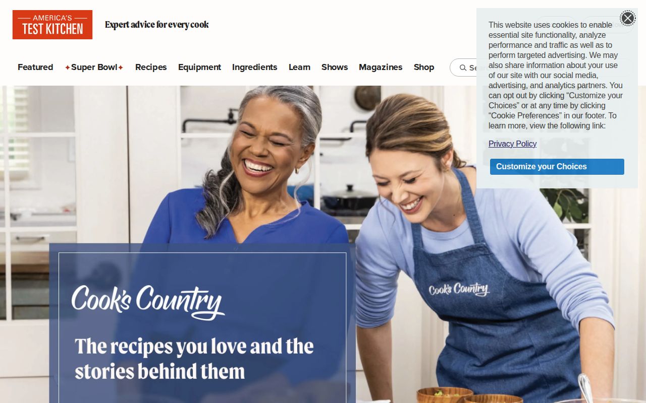 Screenshot of Cook's Country