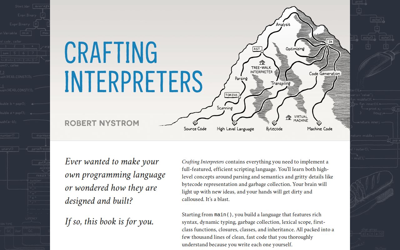 Screenshot of Crafting Interpreters