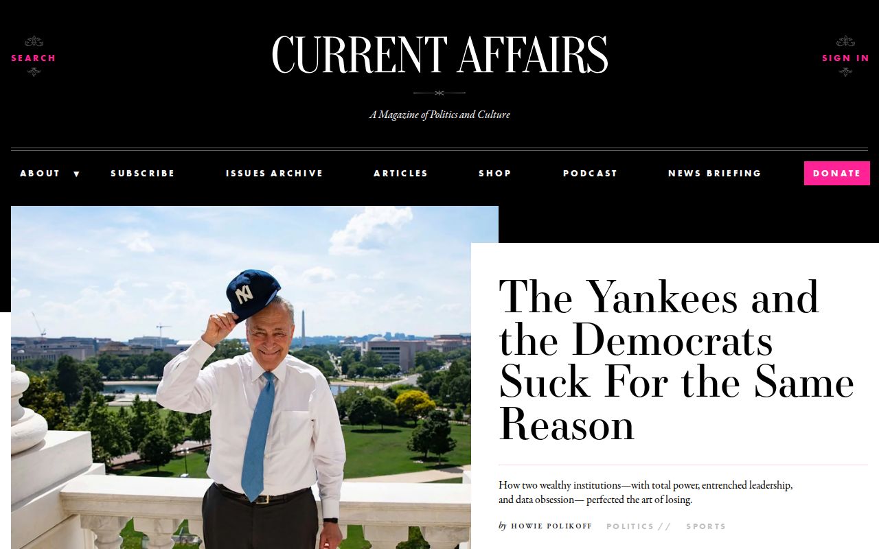 Screenshot of Current Affairs