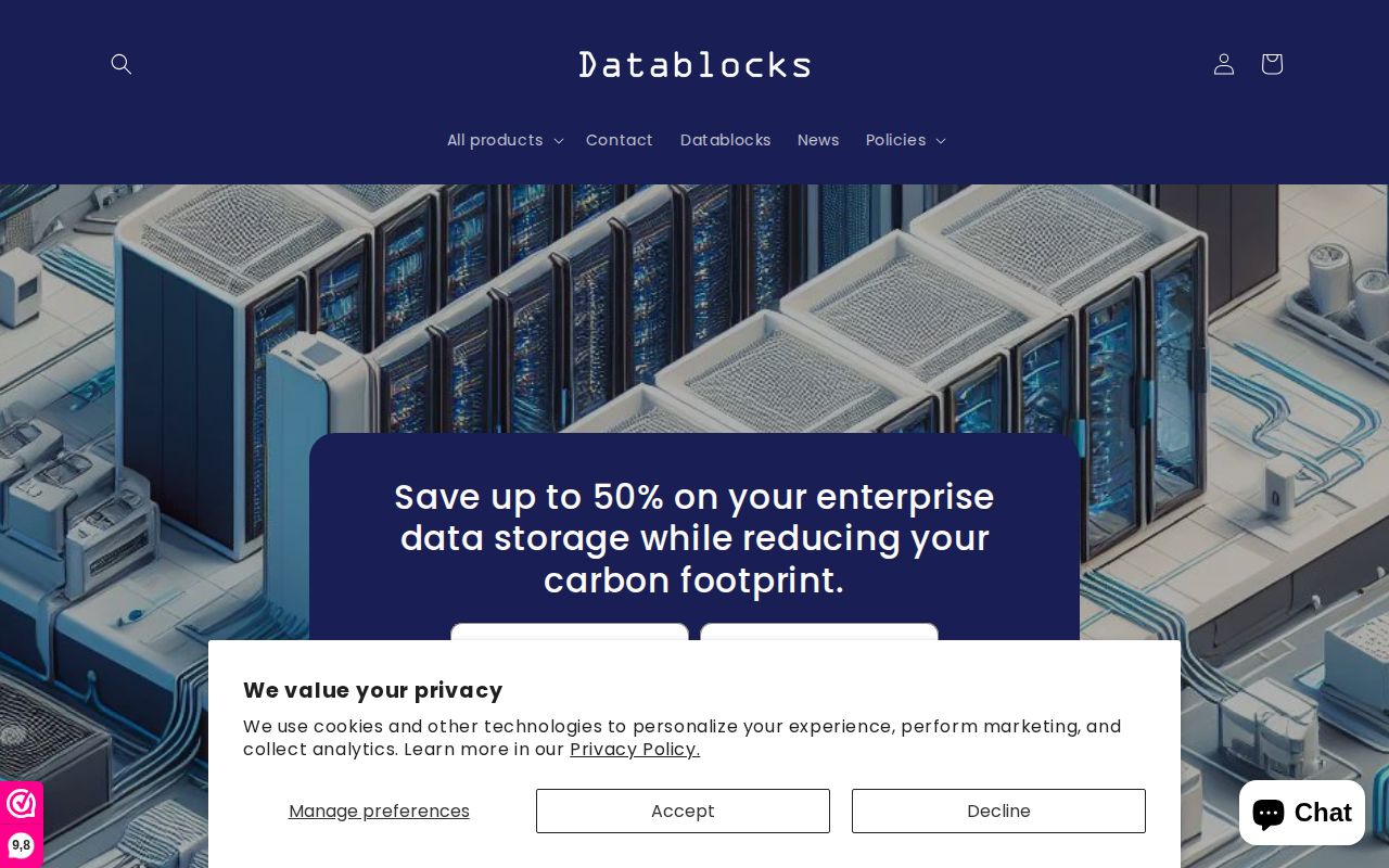 Screenshot of DataBlocks