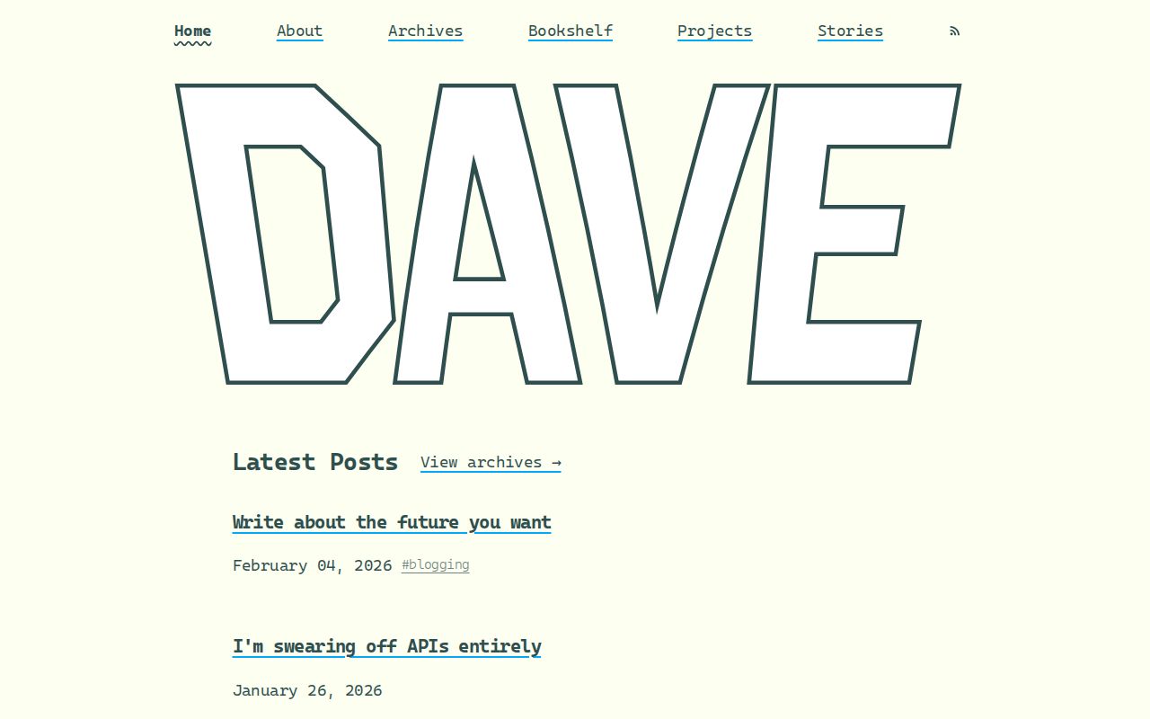 Screenshot of Dave Rupert