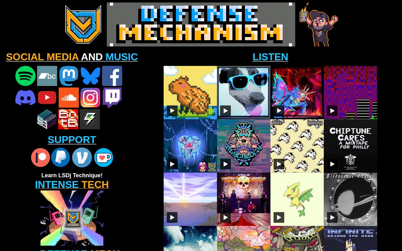 Screenshot of Defense Mechanism