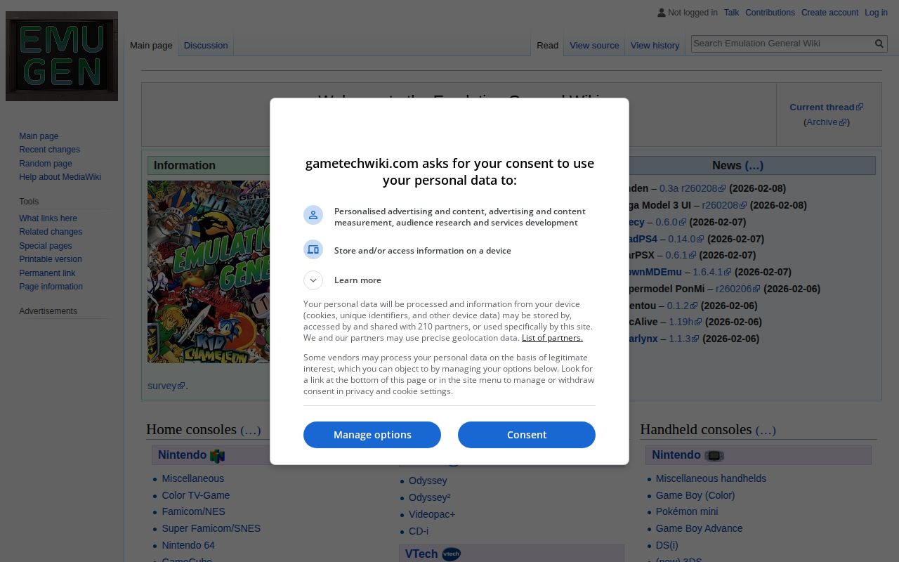 Screenshot of Emulation General Wiki