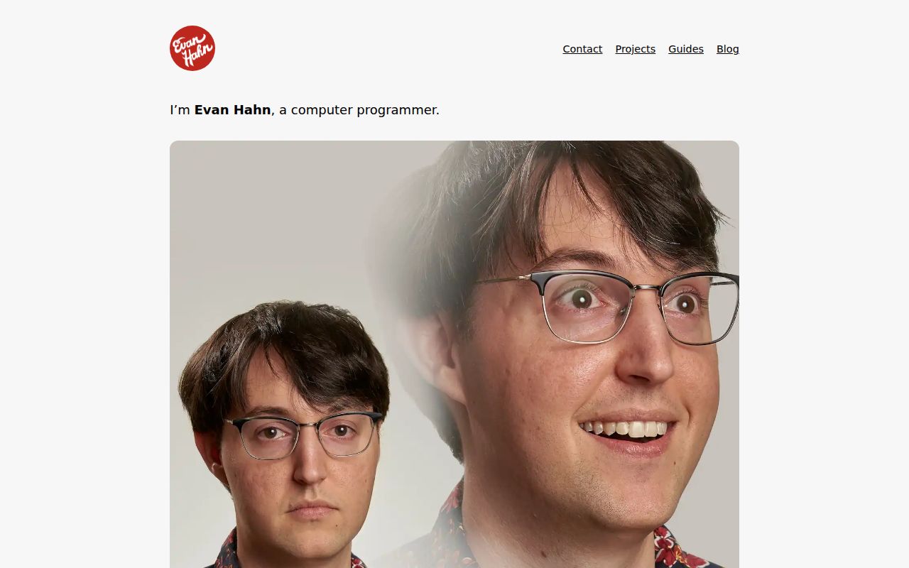 Screenshot of Evan Hahn