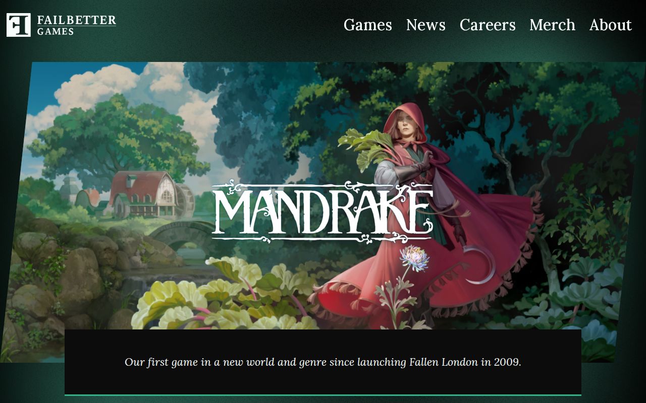 Screenshot of Failbetter Games