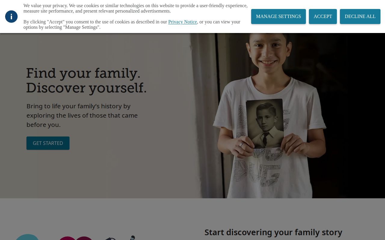 Screenshot of FamilySearch
