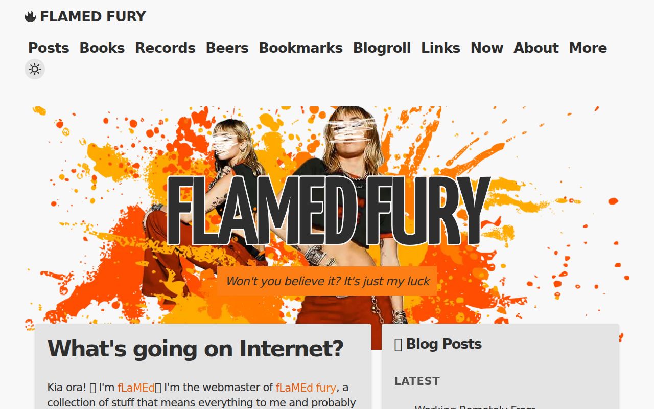 Screenshot of fLaMEd fury