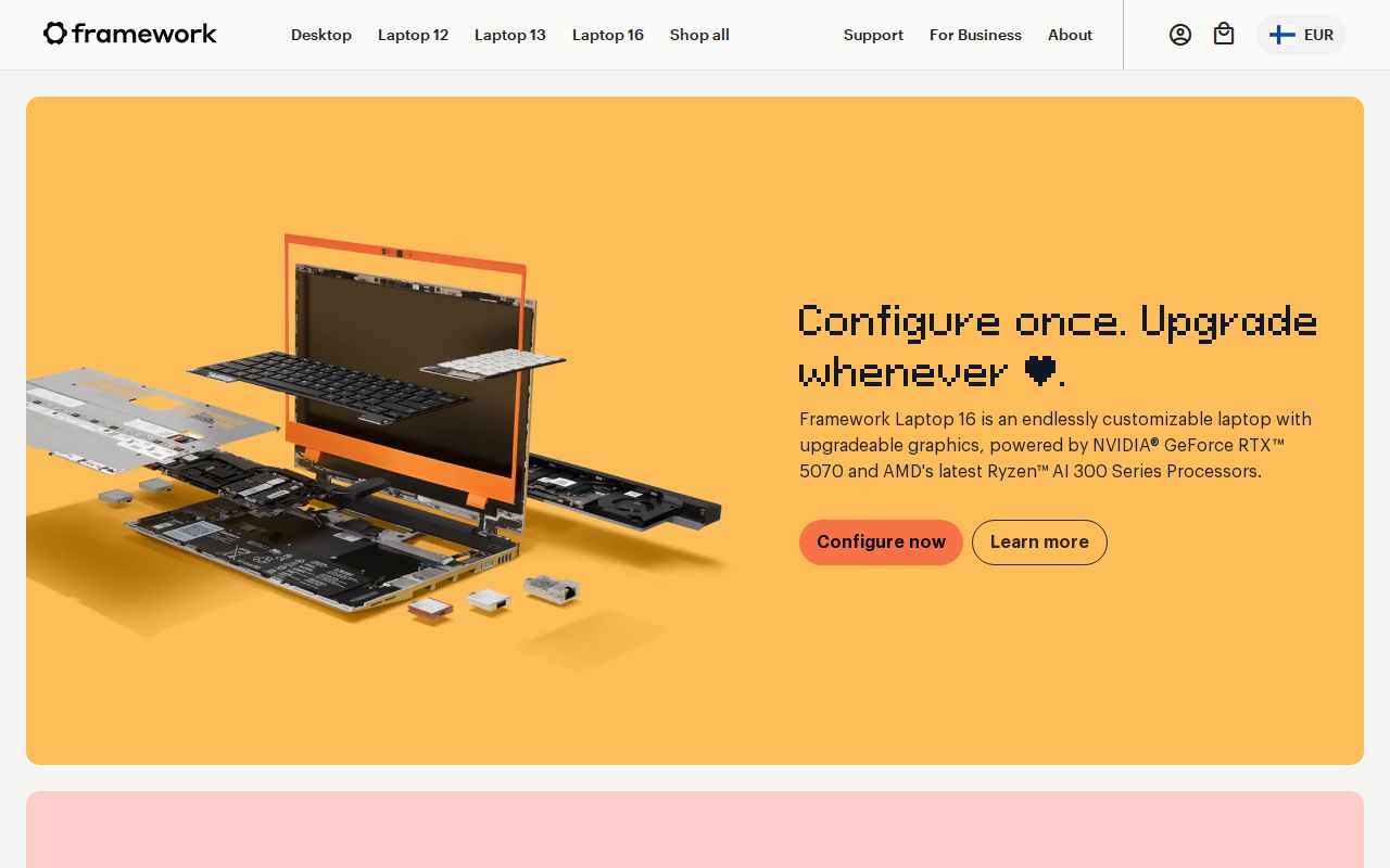 Screenshot of Framework