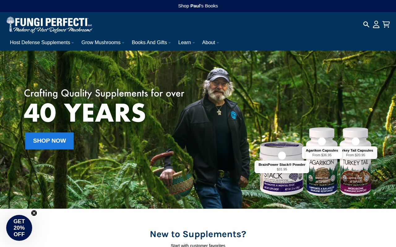 Screenshot of Fungi Perfecti