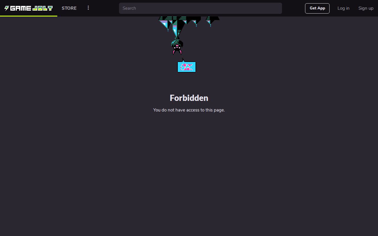 Screenshot of Game Jolt