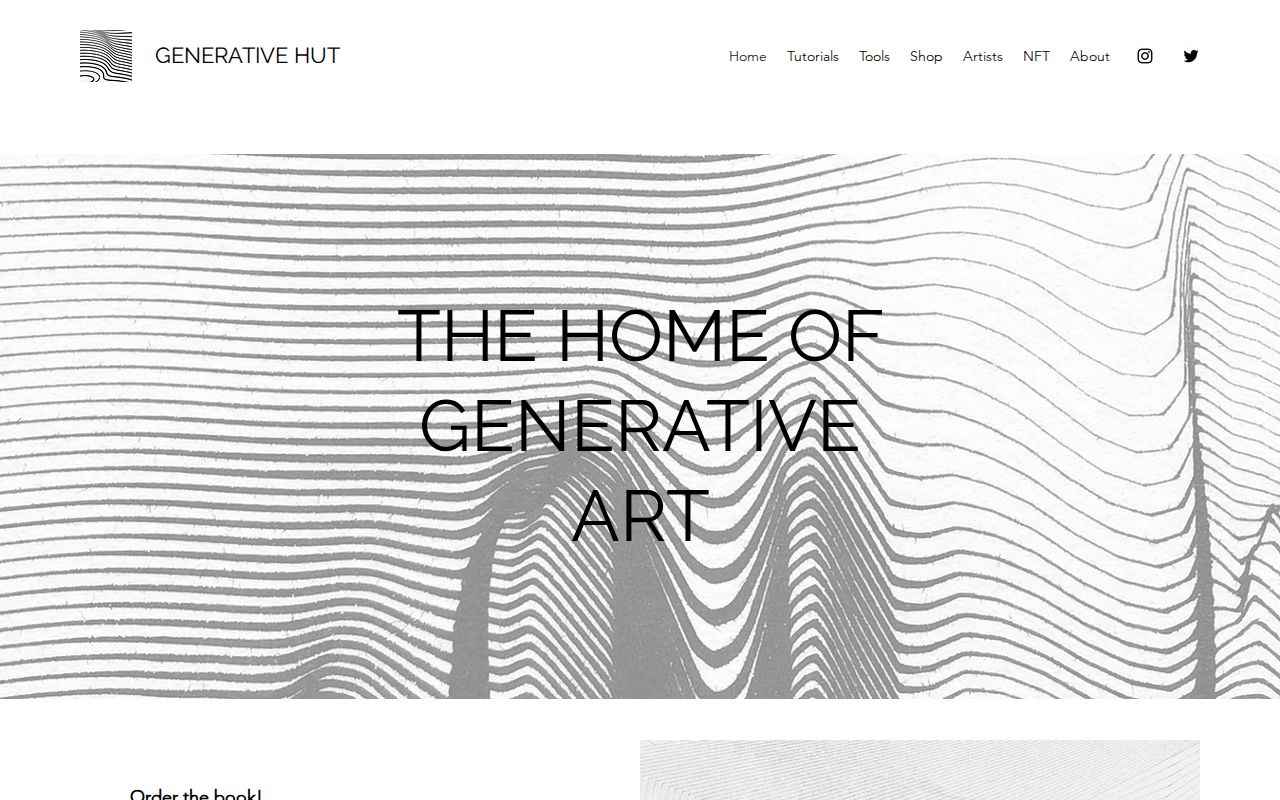 Screenshot of Generative Hut