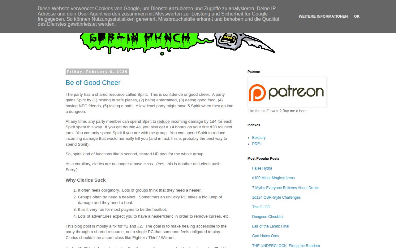 Screenshot of Goblin Punch