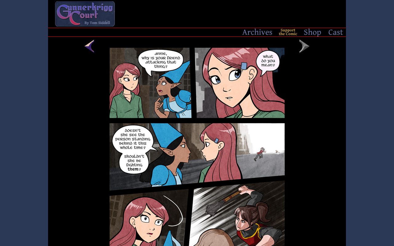 Screenshot of Gunnerkrigg Court