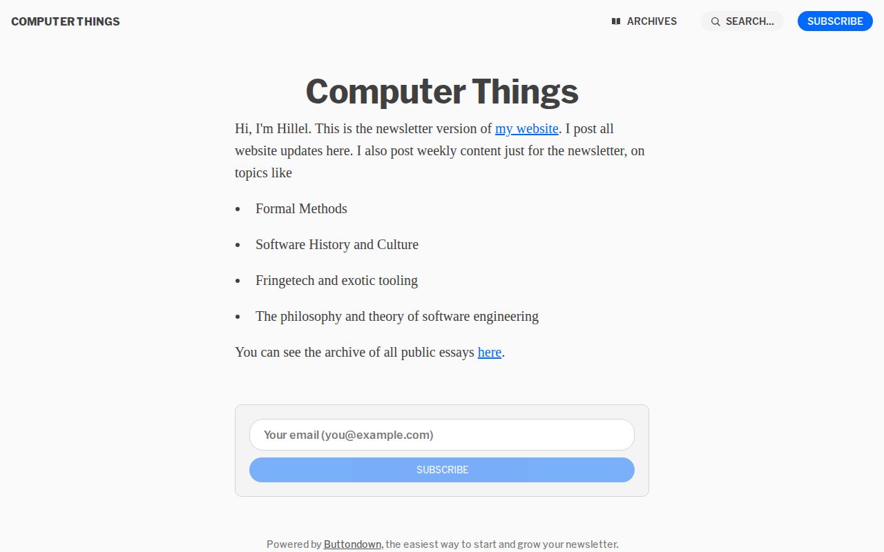 Screenshot of Hillel Wayne