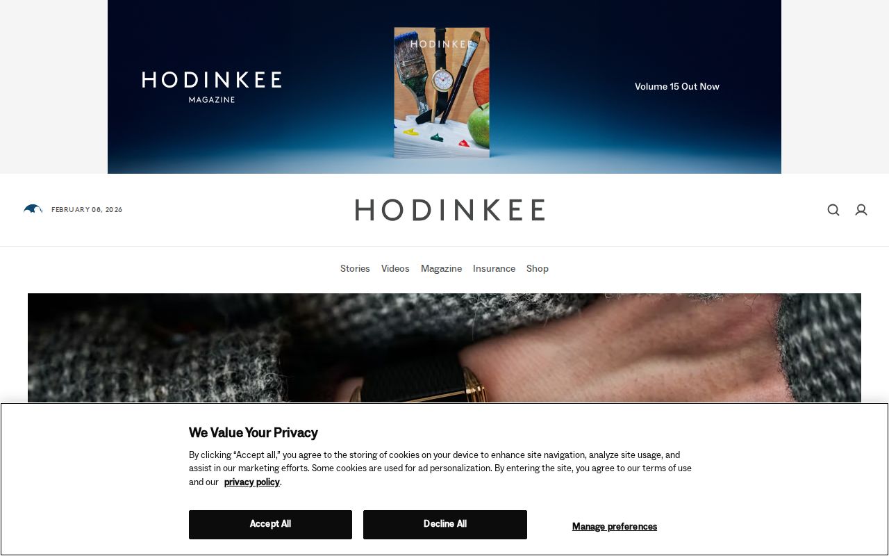 Screenshot of Hodinkee