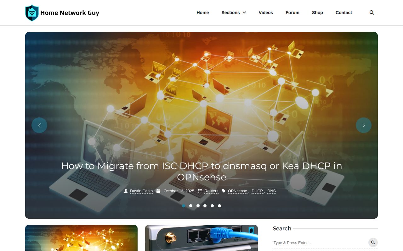 Screenshot of Home Network Guy