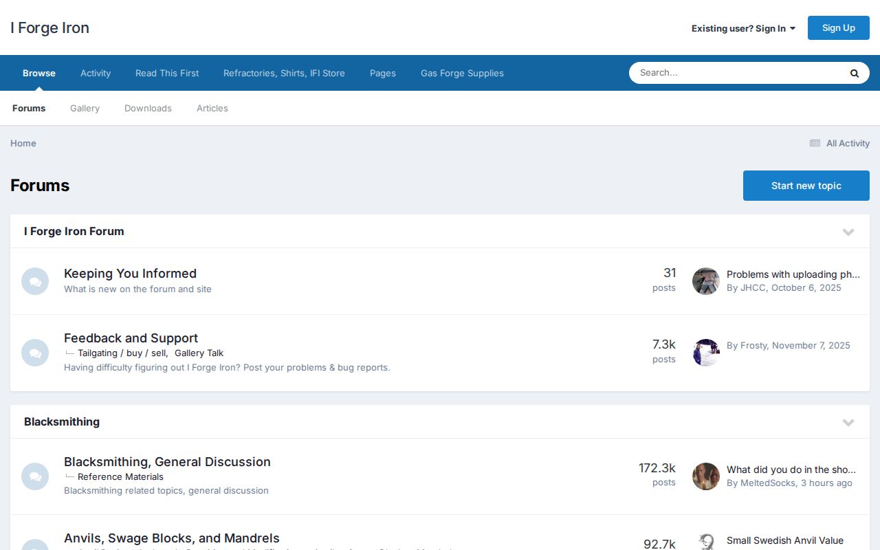 Screenshot of I Forge Iron