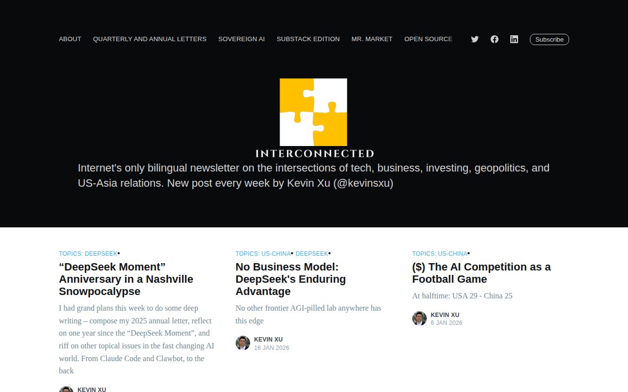 Screenshot of Interconnected