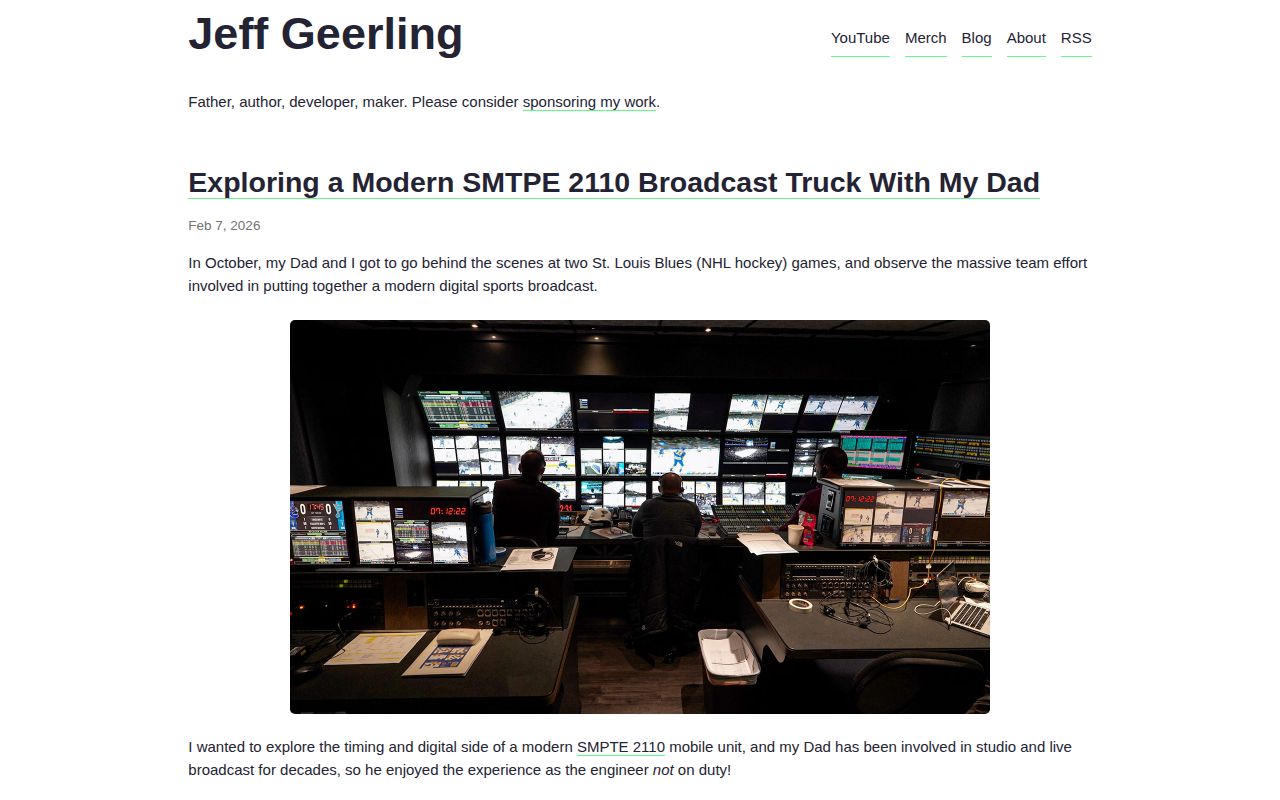 Screenshot of Jeff Geerling