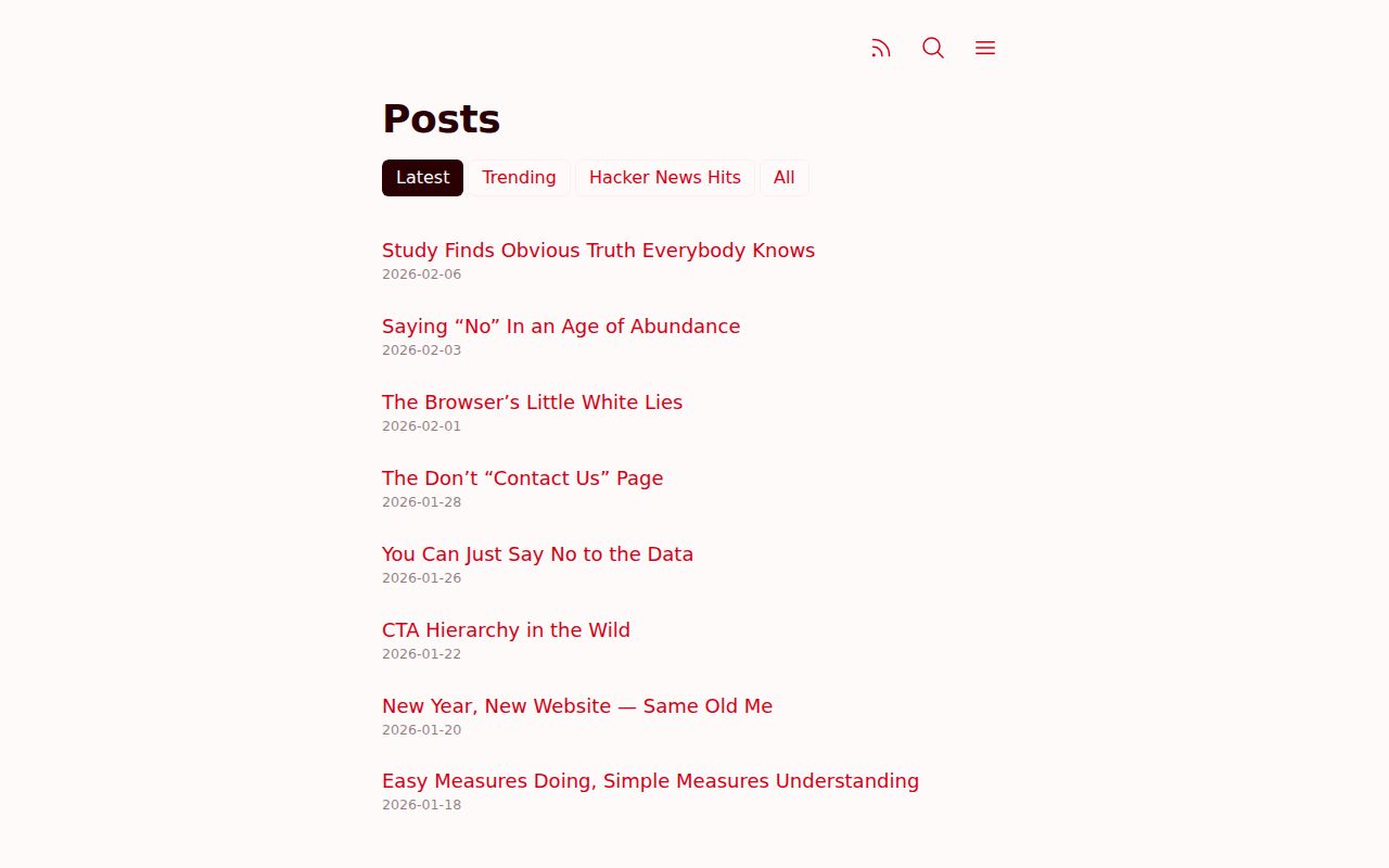 Screenshot of Jim Nielsen's Blog