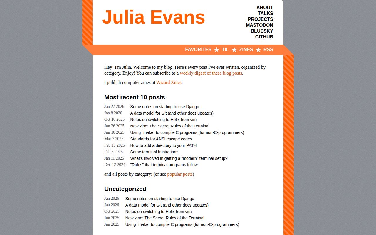 Screenshot of Julia Evans
