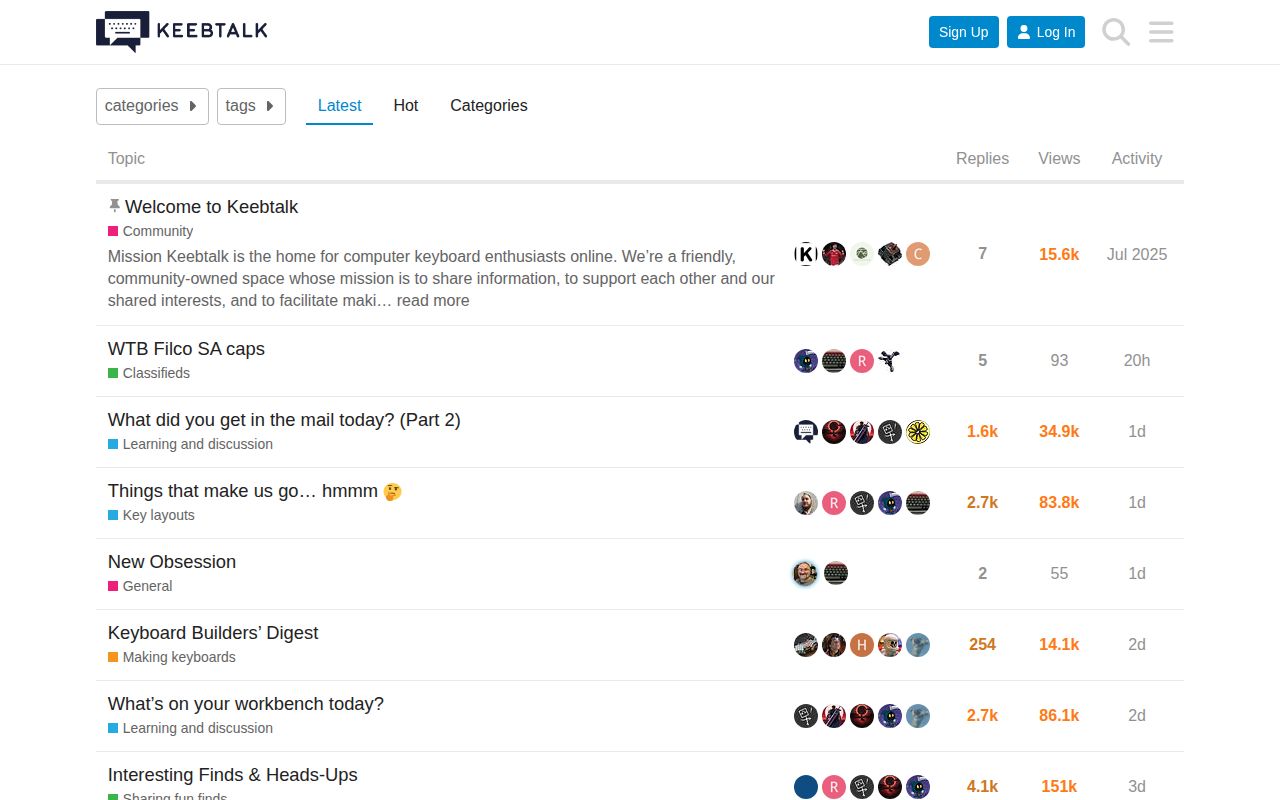 Screenshot of KeebTalk
