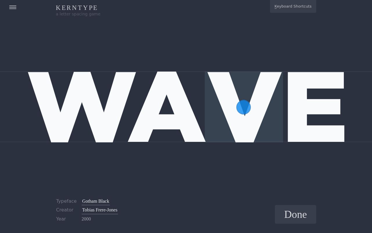 Screenshot of Kern Type