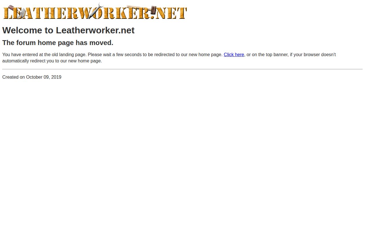 Screenshot of Leatherworker.net