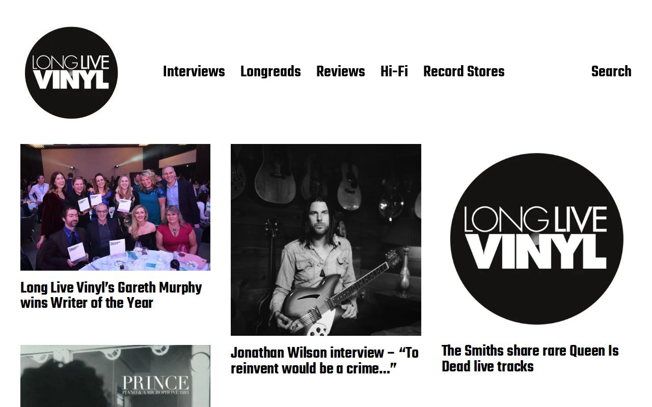 Screenshot of Long Live Vinyl