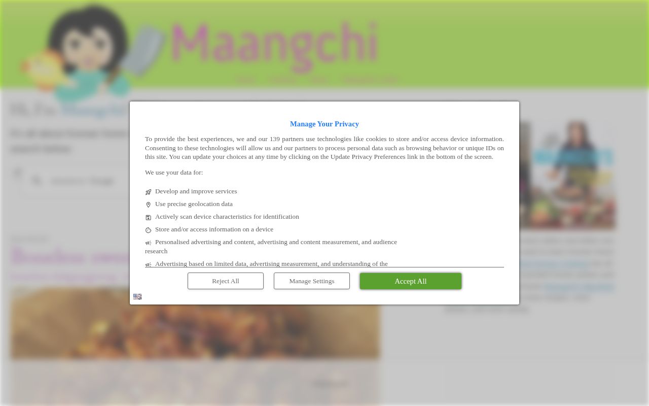 Screenshot of Maangchi