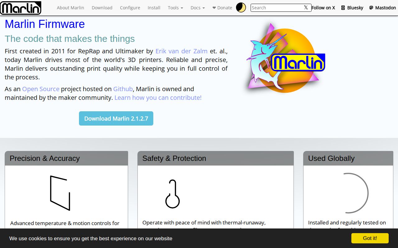 Screenshot of Marlin Firmware