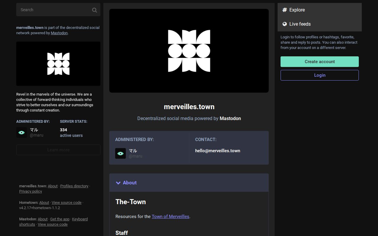 Screenshot of Merveilles