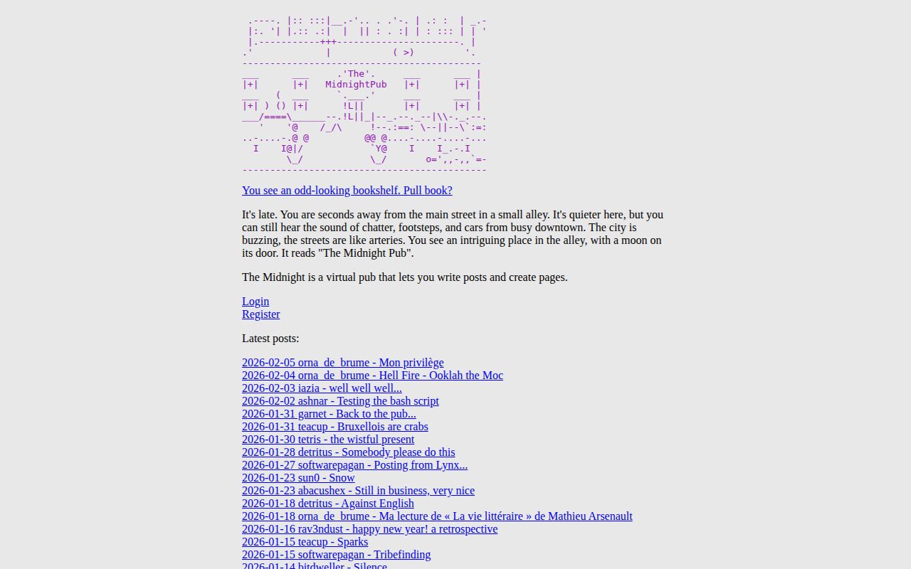 Screenshot of Midnight Pub
