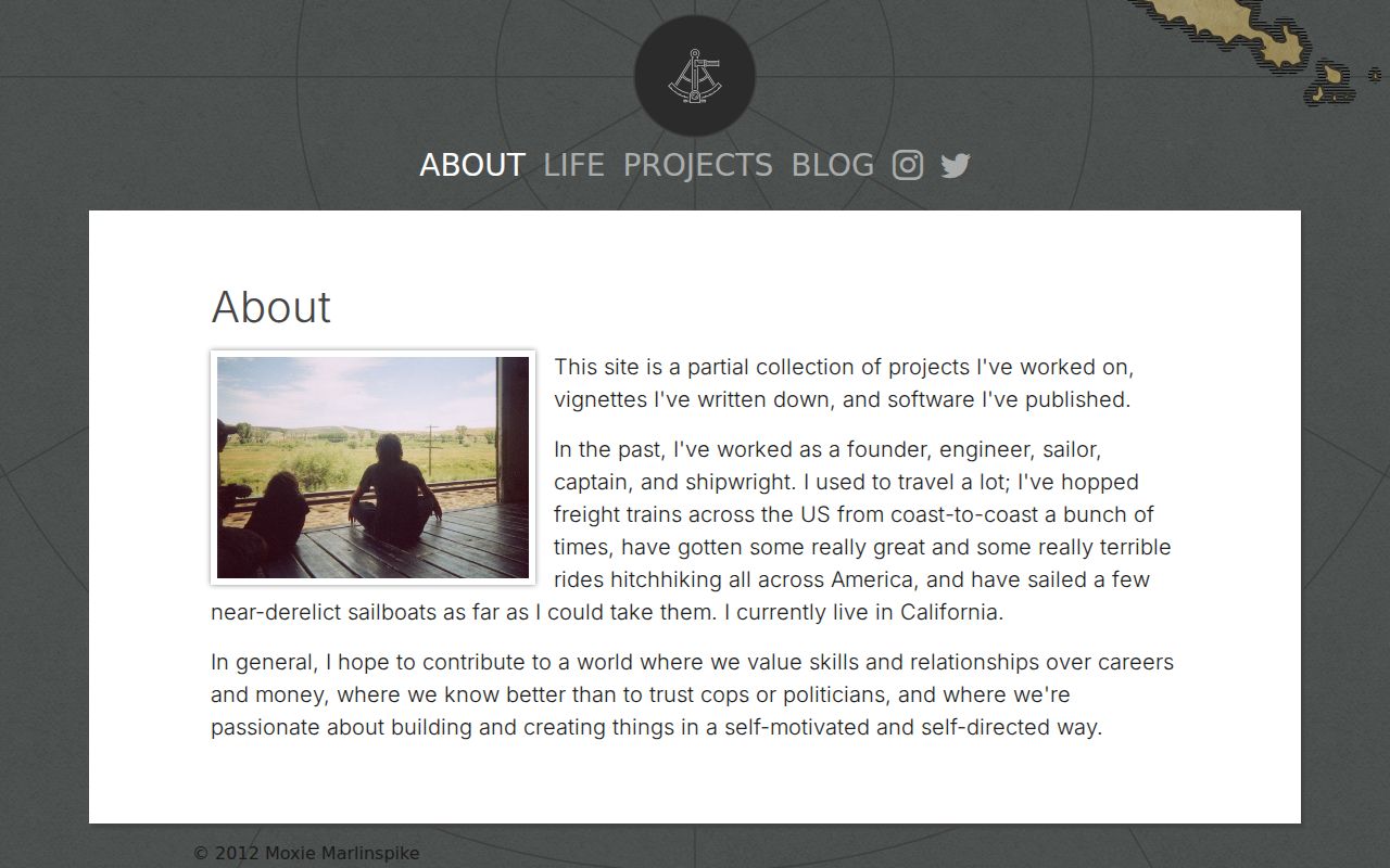 Screenshot of Moxie Marlinspike