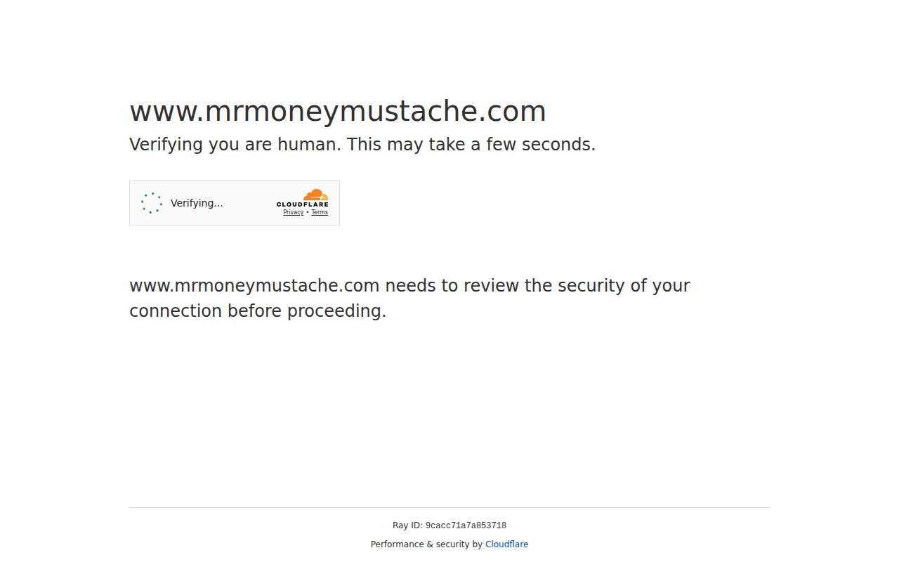 Screenshot of Mr. Money Mustache