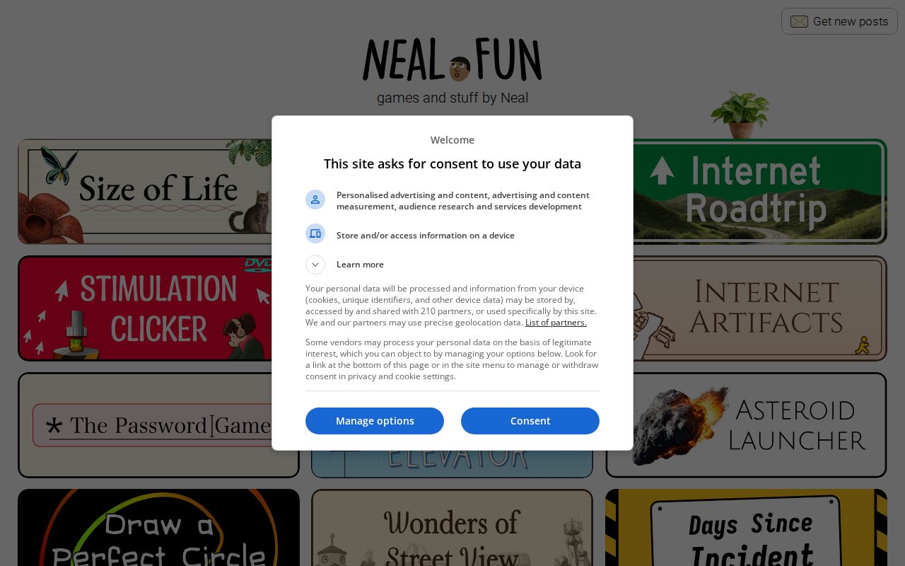 Screenshot of Neal.fun